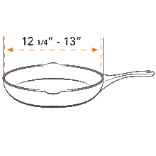 Load image into Gallery viewer, Frywall 13 fits your extra-large pans – Cooking Splatter Guard